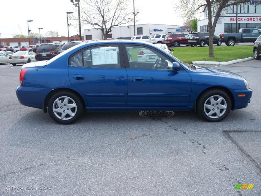 2006 Elantra GLS Sedan - Tidal Wave Blue / Gray photo #6