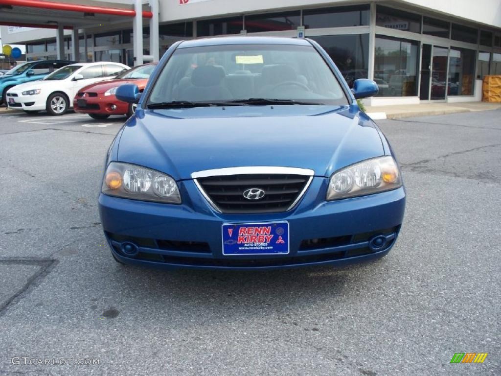 2006 Elantra GLS Sedan - Tidal Wave Blue / Gray photo #8