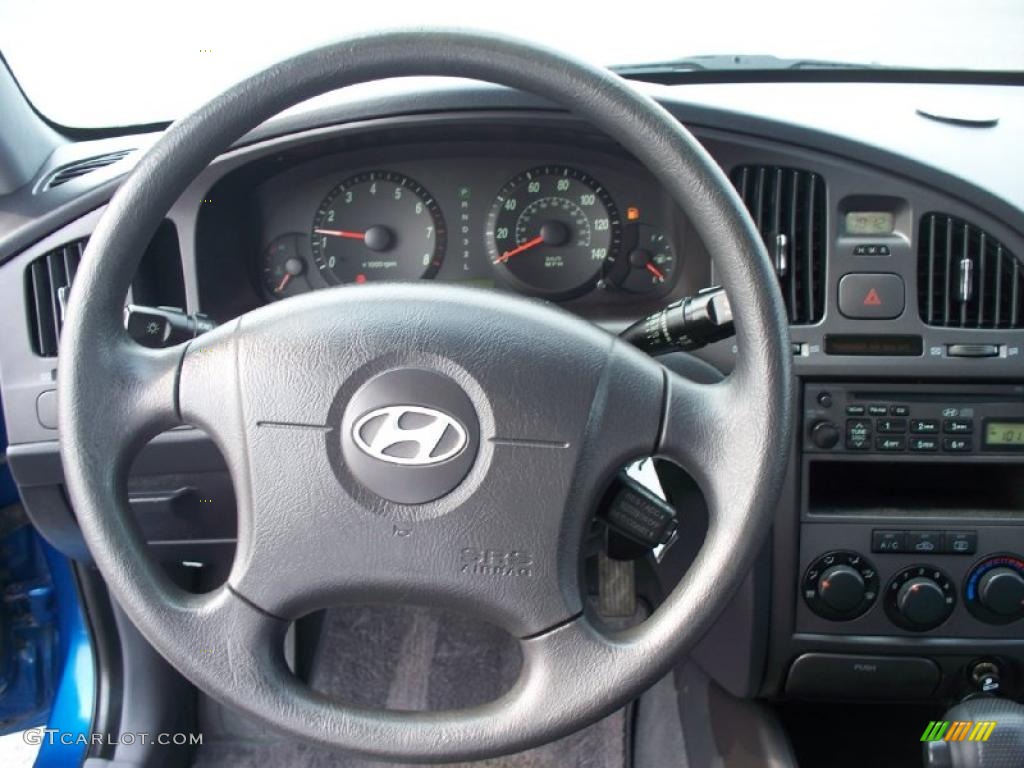 2006 Elantra GLS Sedan - Tidal Wave Blue / Gray photo #14