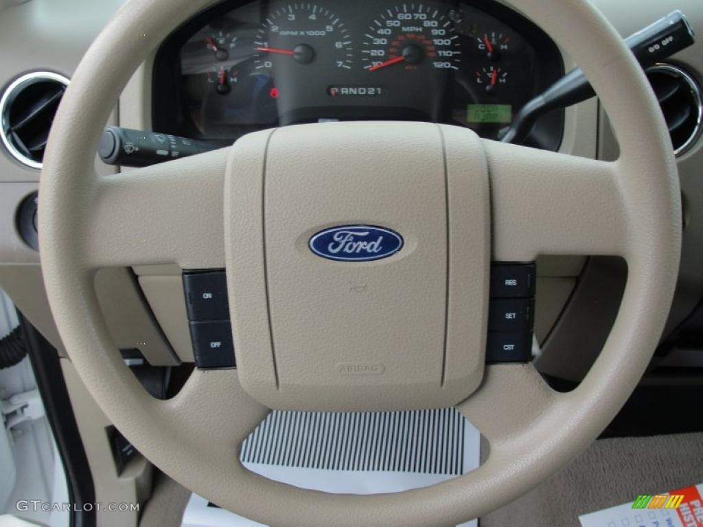 2006 F150 XLT SuperCrew - Oxford White / Tan photo #39