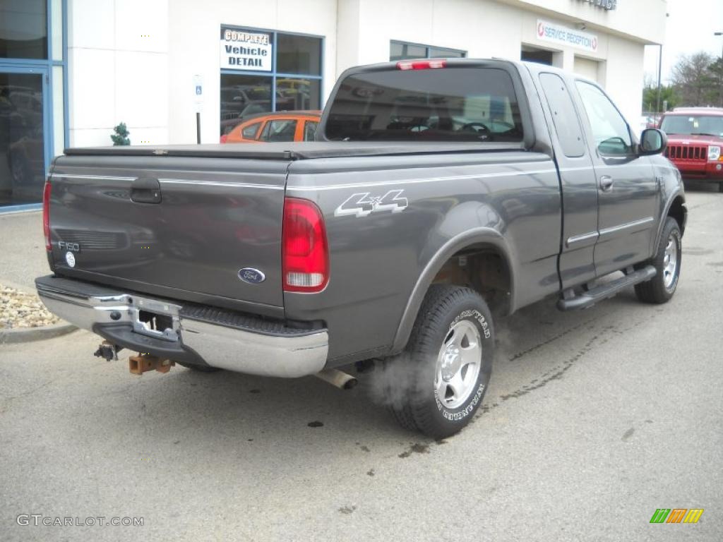 2002 F150 XLT SuperCab 4x4 - Dark Shadow Grey Metallic / Dark Graphite photo #2