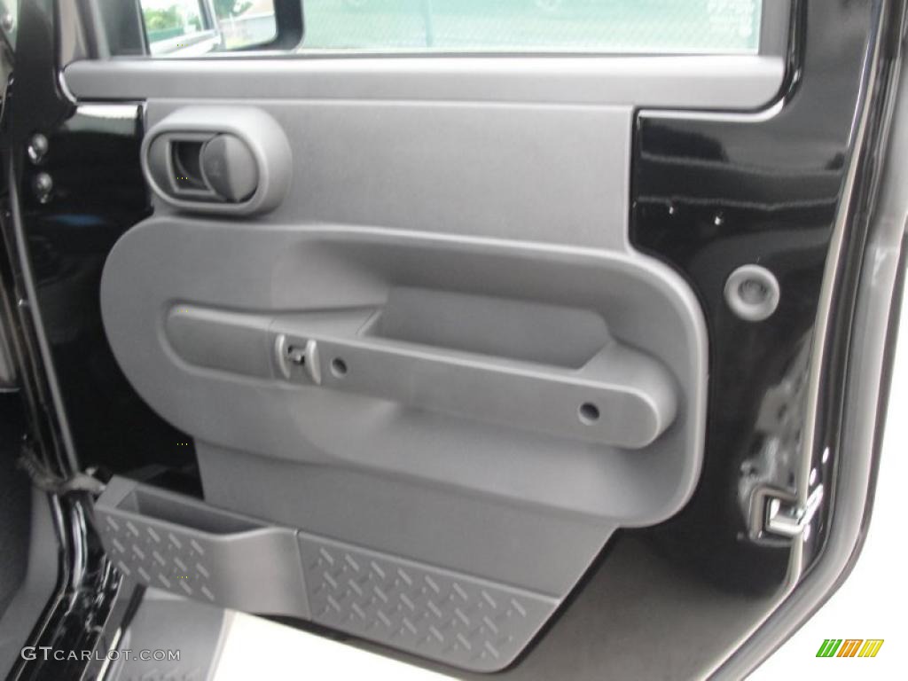 2010 Jeep Wrangler Sport Islander Edition 4x4 Dark Slate Gray/Medium Slate Gray Door Panel Photo #48200488