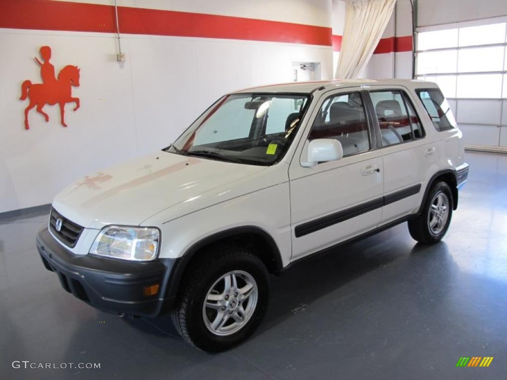 1999 CR-V EX 4WD - Taffeta White / Charcoal photo #1