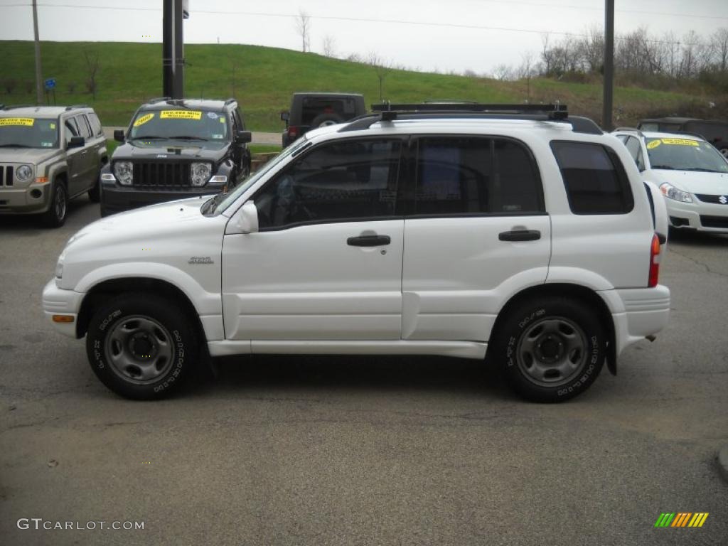 2000 Grand Vitara JLX 4x4 - Polar White / Gray photo #5