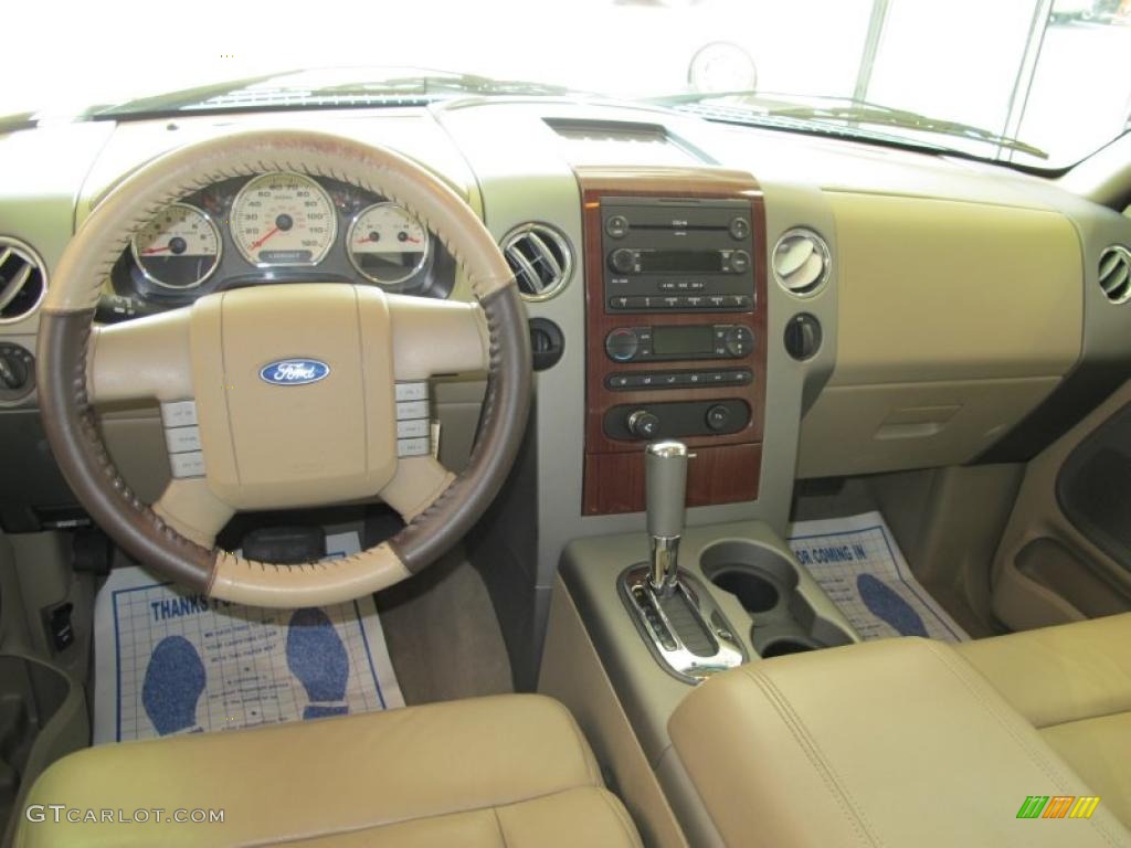 2005 F150 Lariat SuperCrew - Dark Stone Metallic / Tan photo #12