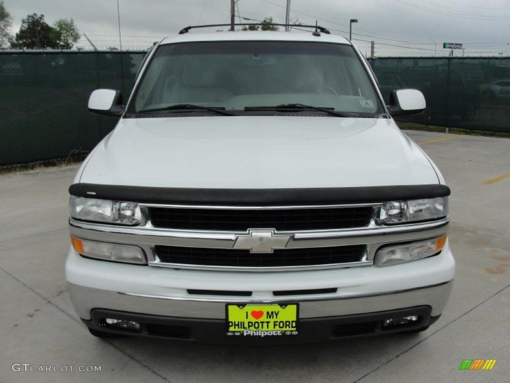 2003 Suburban 1500 LT - Summit White / Tan/Neutral photo #8