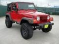 Flame Red 2005 Jeep Wrangler X 4x4 Exterior