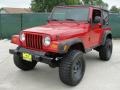 Flame Red 2005 Jeep Wrangler X 4x4 Exterior