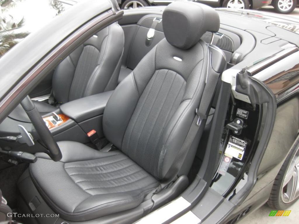 AMG Black Interior 2009 Mercedes-Benz SL 63 AMG Roadster Photo #48204412
