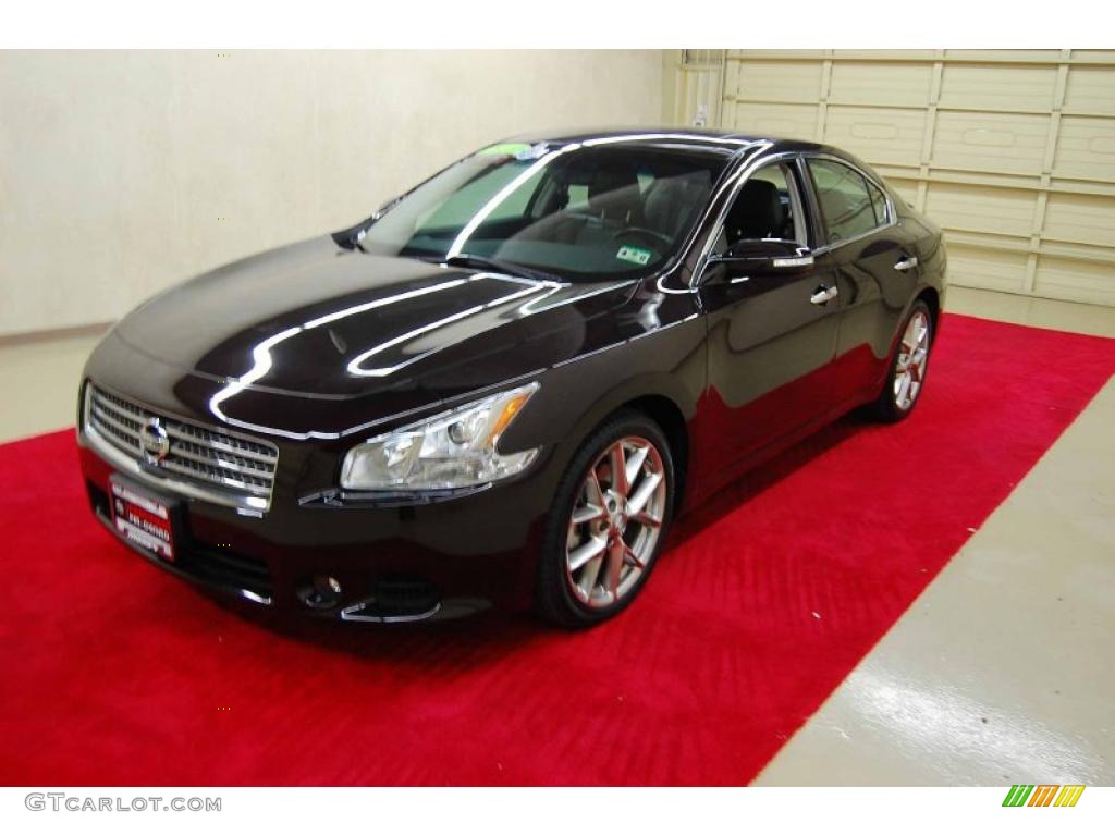 2010 Maxima 3.5 SV - Crimson Black / Charcoal photo #3