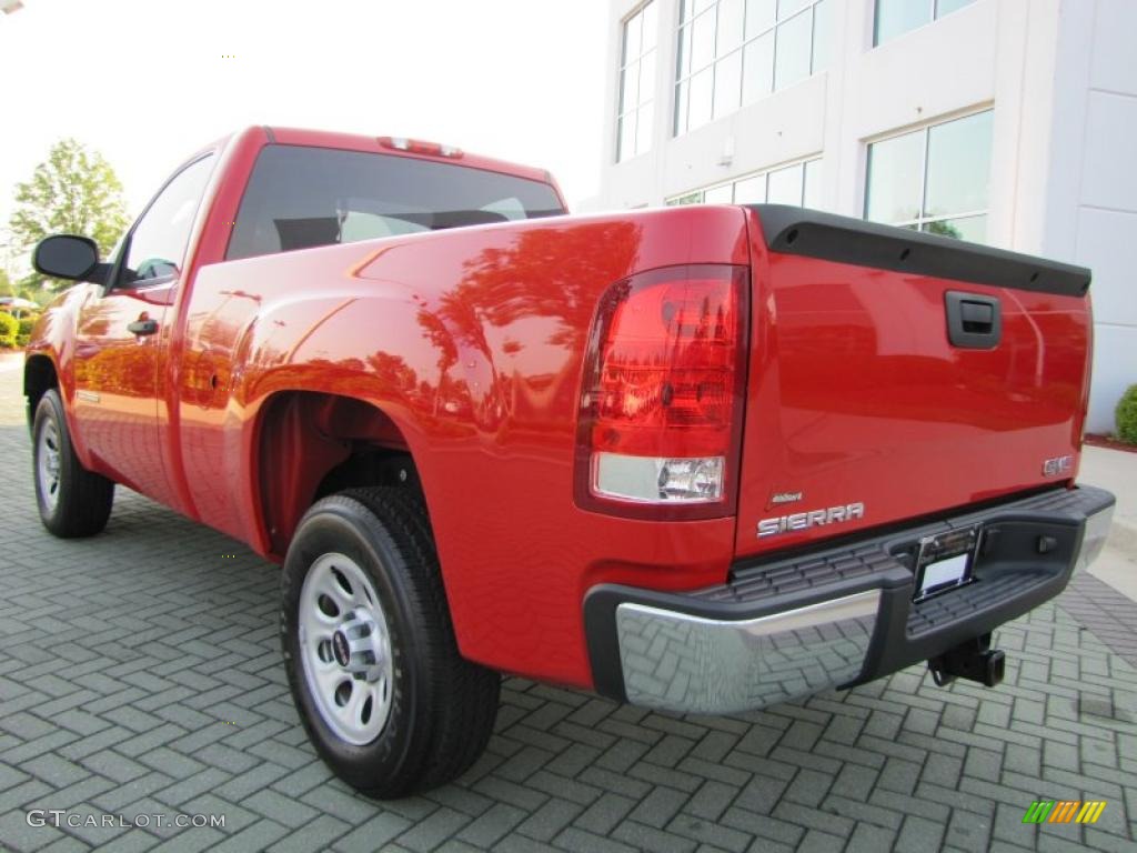 2008 Sierra 1500 Regular Cab - Fire Red / Dark Titanium photo #3