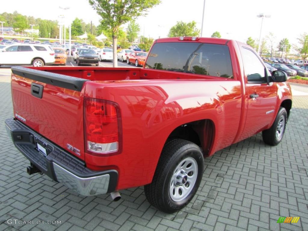 2008 Sierra 1500 Regular Cab - Fire Red / Dark Titanium photo #5