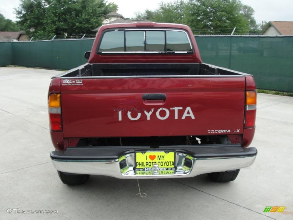 1995 Tacoma Extended Cab 4x4 - Sunfire Red Pearl / Gray photo #4