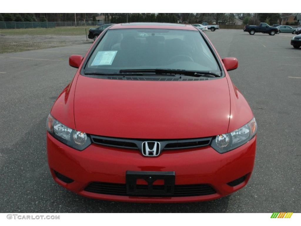 2008 Civic EX Coupe - Rallye Red / Gray photo #2