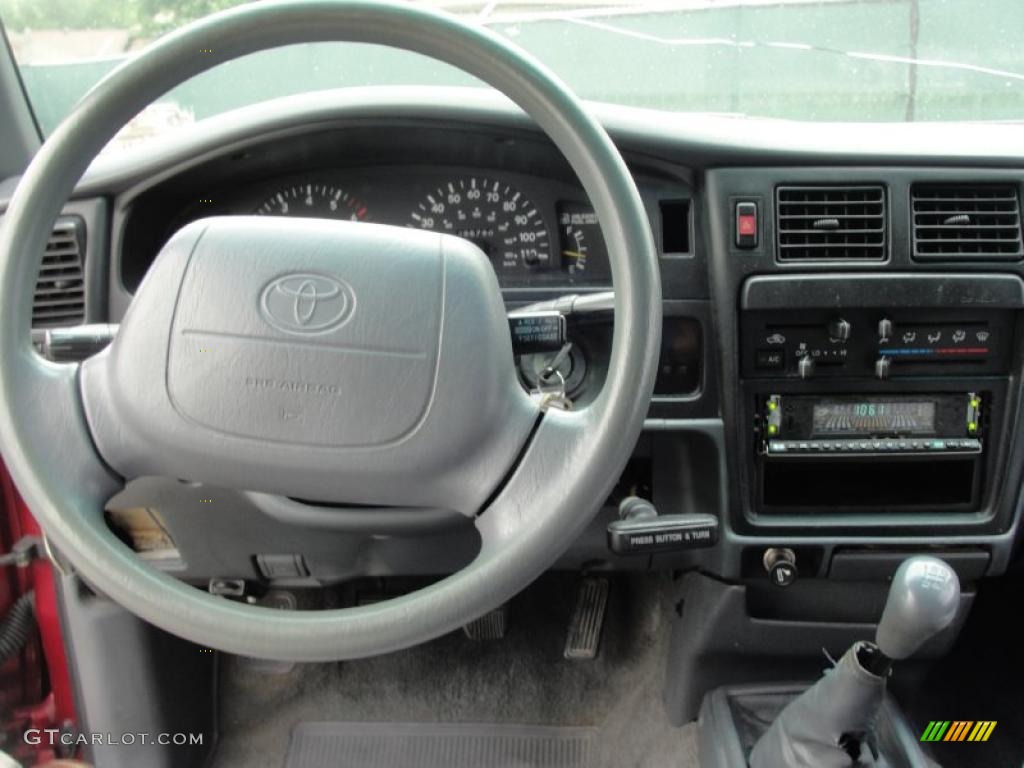 1995 Tacoma Extended Cab 4x4 - Sunfire Red Pearl / Gray photo #30