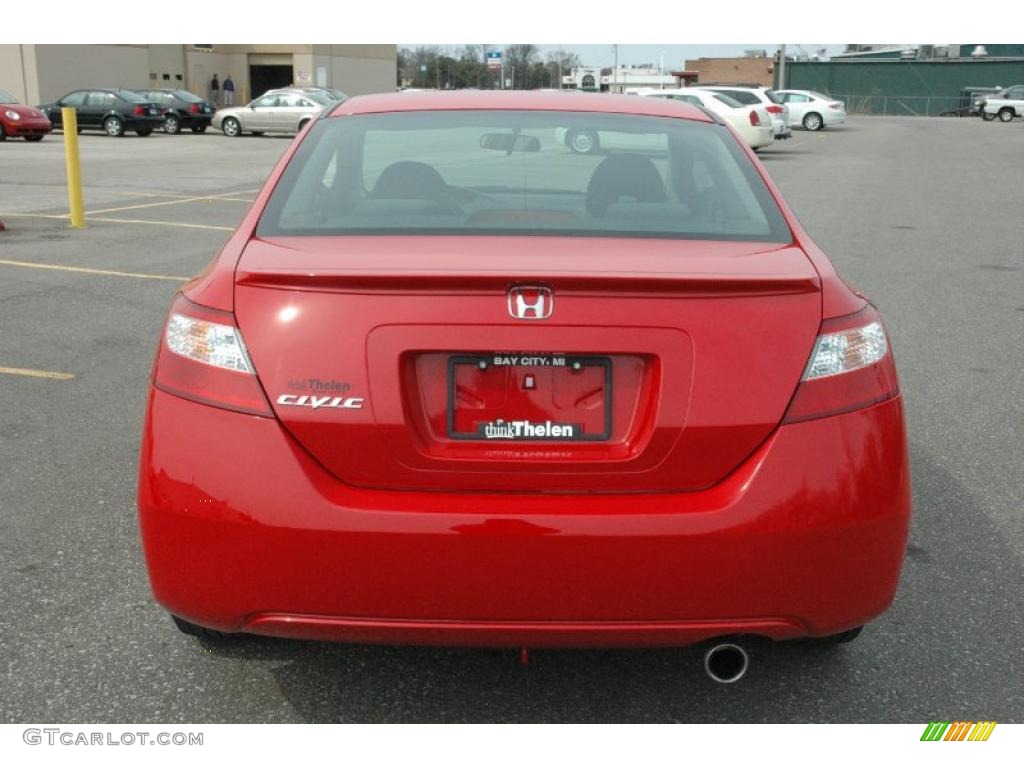 2008 Civic EX Coupe - Rallye Red / Gray photo #5