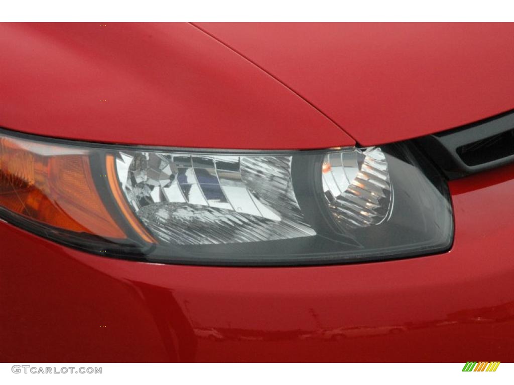 2008 Civic EX Coupe - Rallye Red / Gray photo #15