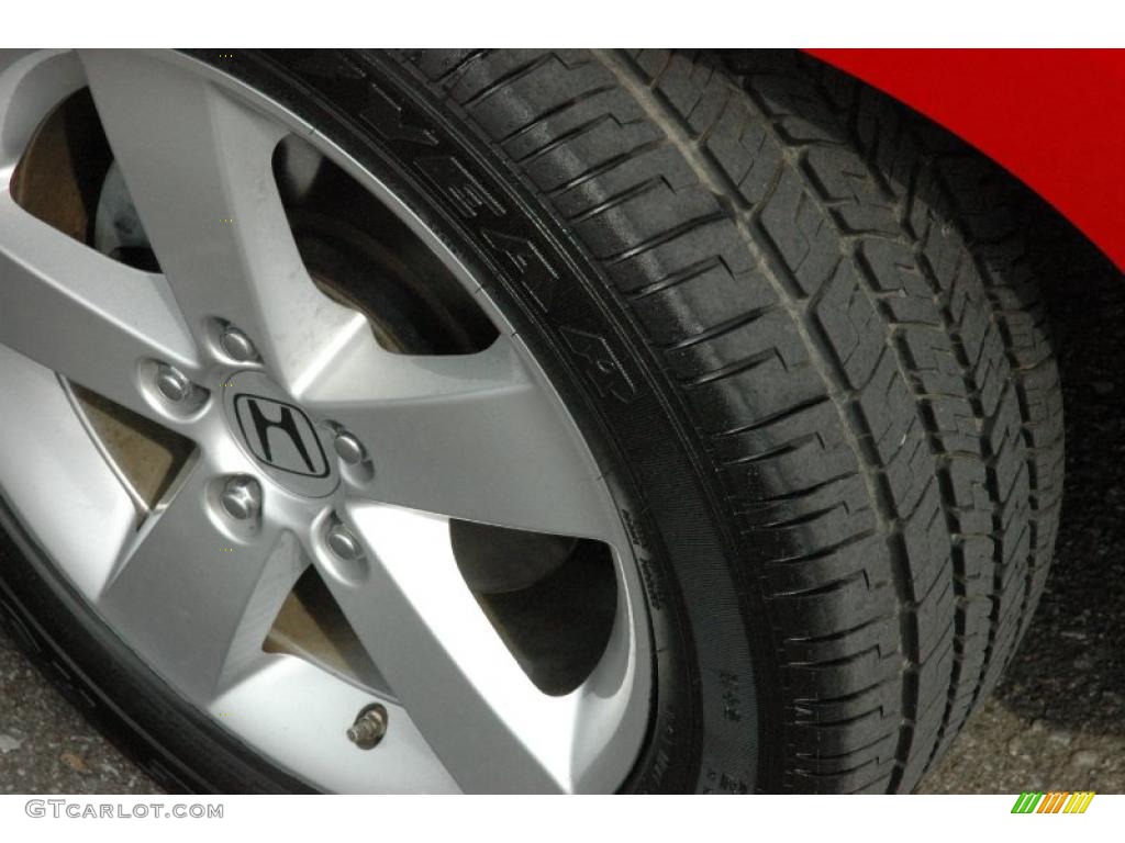 2008 Civic EX Coupe - Rallye Red / Gray photo #16