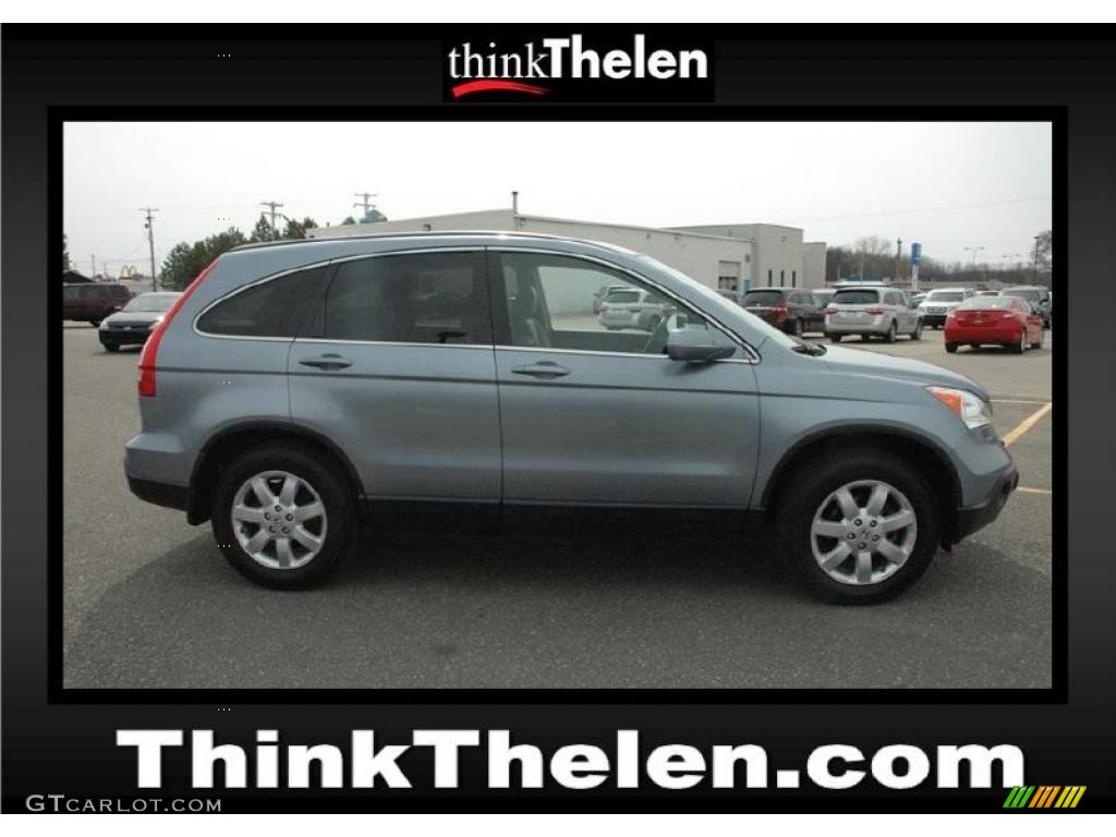 2007 CR-V EX-L 4WD - Glacier Blue Metallic / Gray photo #1