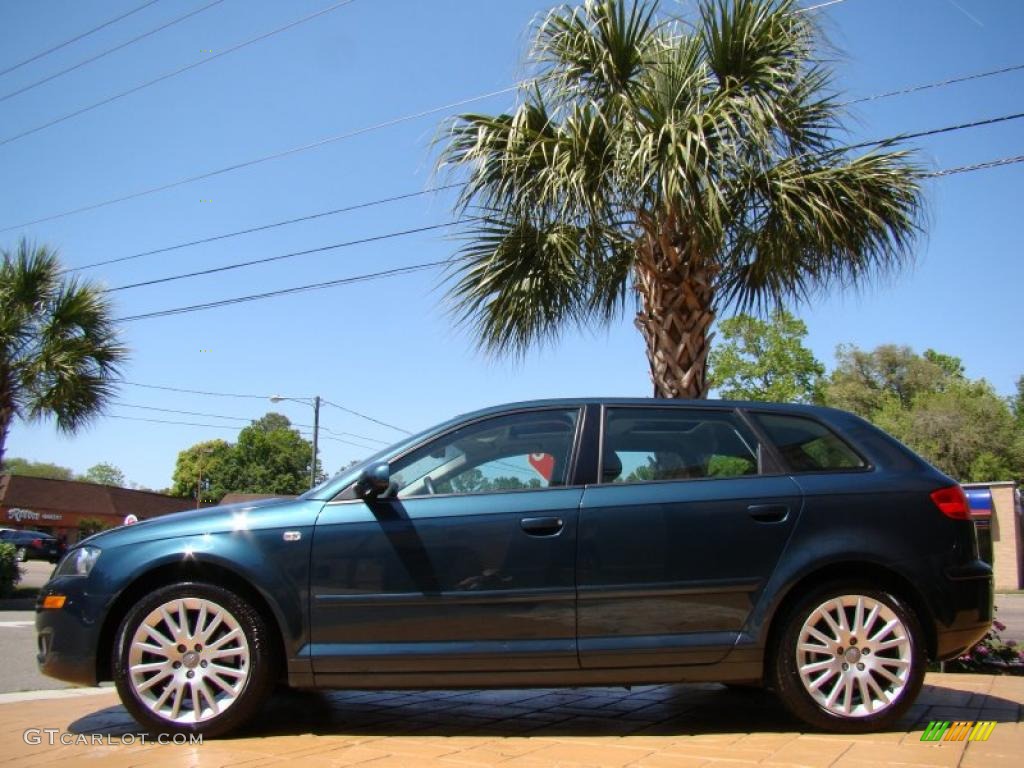 Ocean Blue Pearl 2006 Audi A3 2.0T Exterior Photo #48208324