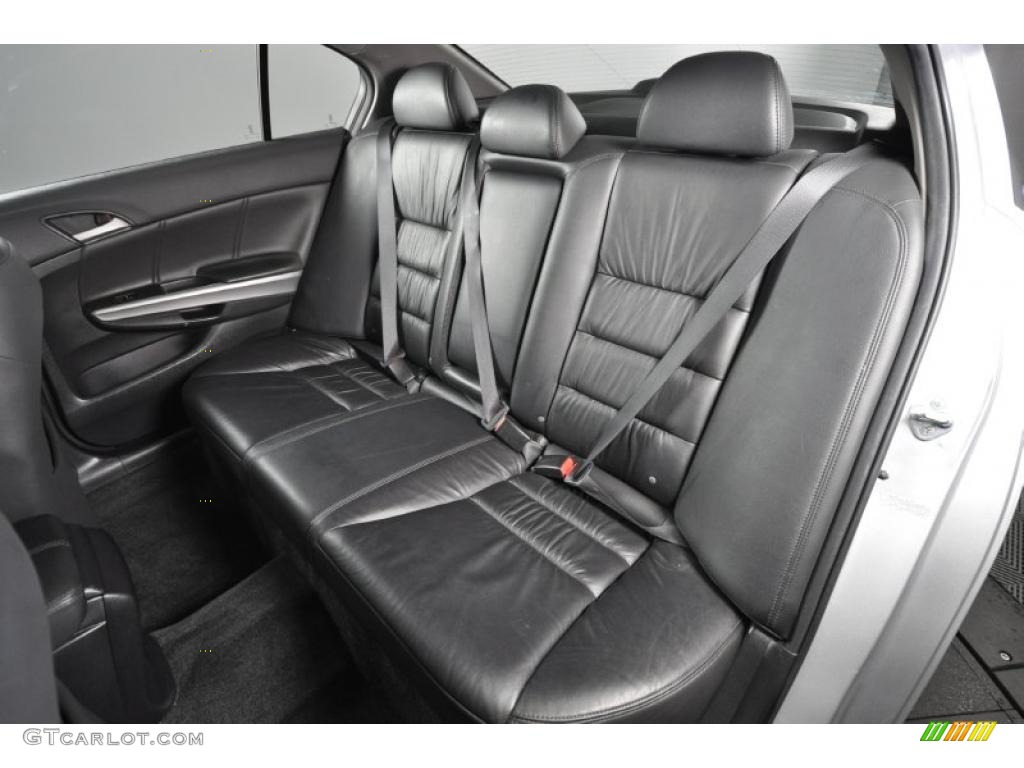 Black Interior 2008 Honda Accord EX-L Sedan Photo #48208597