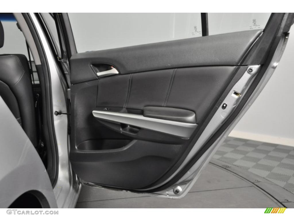 2008 Honda Accord EX-L Sedan Black Door Panel Photo #48208654