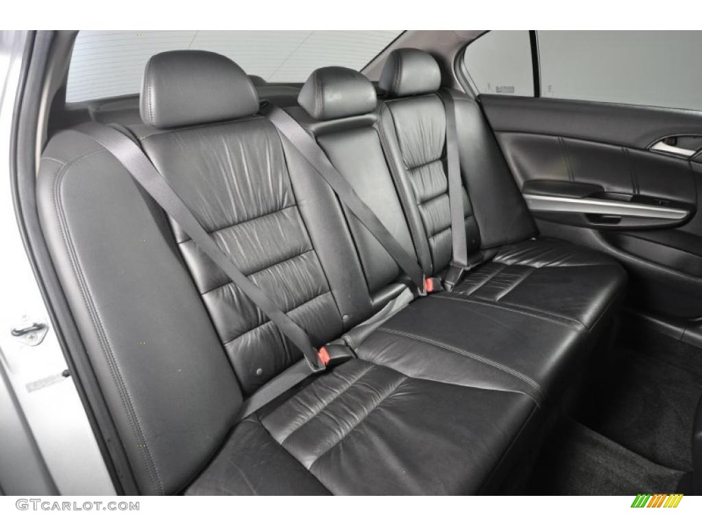 Black Interior 2008 Honda Accord EX-L Sedan Photo #48208684