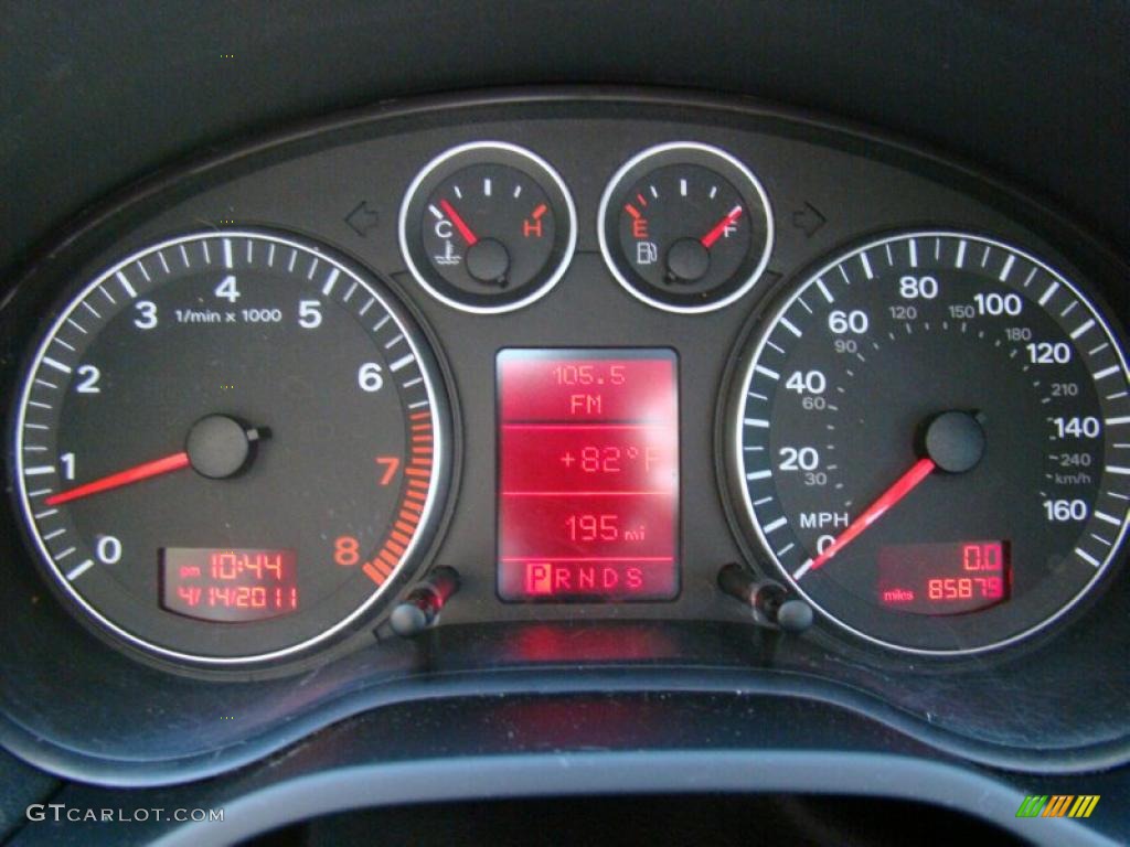 2006 Audi A3 2.0T Gauges Photo #48208705