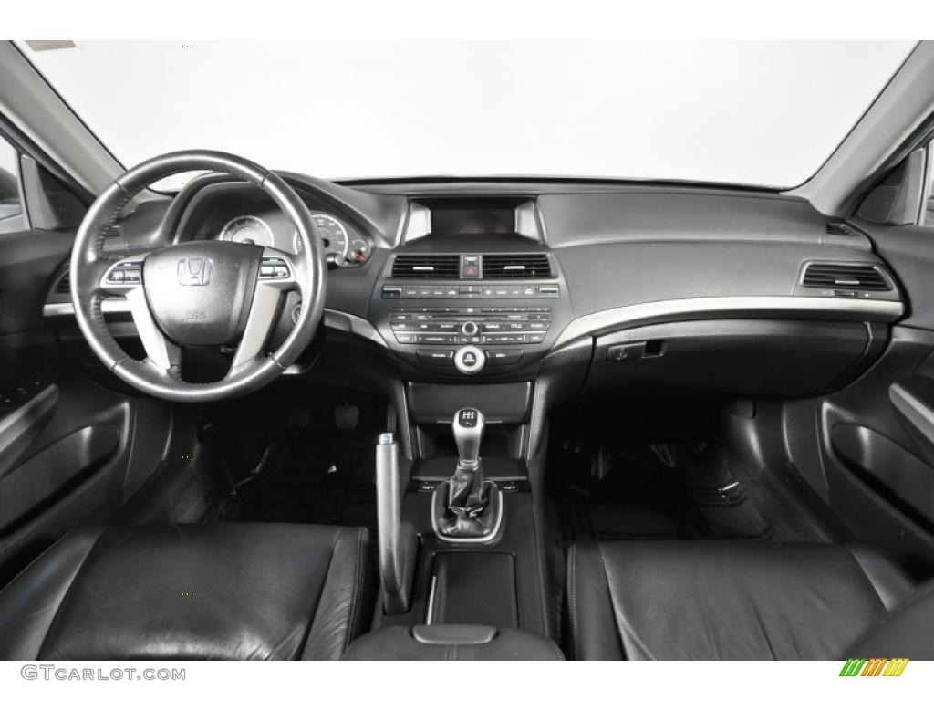 2008 Honda Accord EX-L Sedan Black Dashboard Photo #48208764