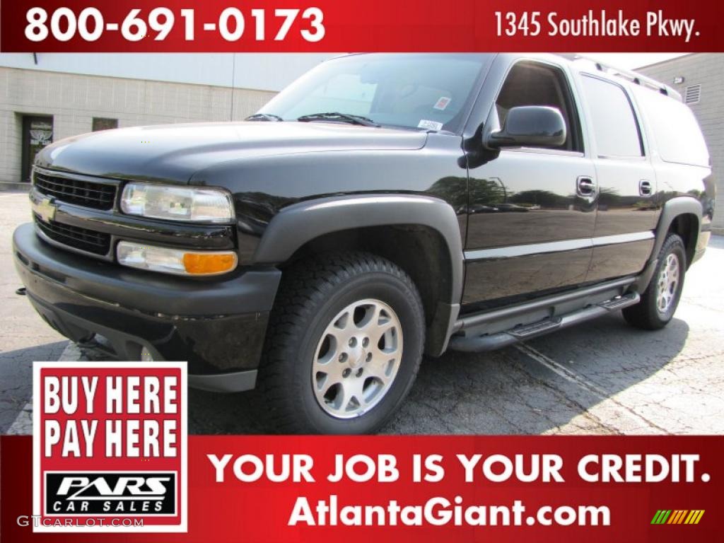 2003 Suburban 1500 Z71 4x4 - Black / Gray/Dark Charcoal photo #1