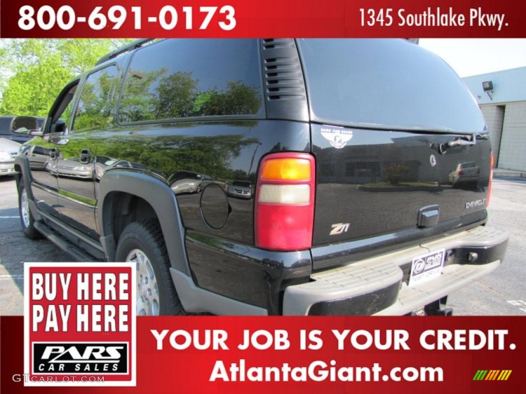 2003 Suburban 1500 Z71 4x4 - Black / Gray/Dark Charcoal photo #2