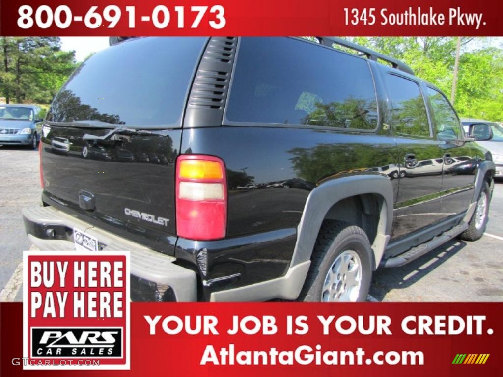 2003 Suburban 1500 Z71 4x4 - Black / Gray/Dark Charcoal photo #3