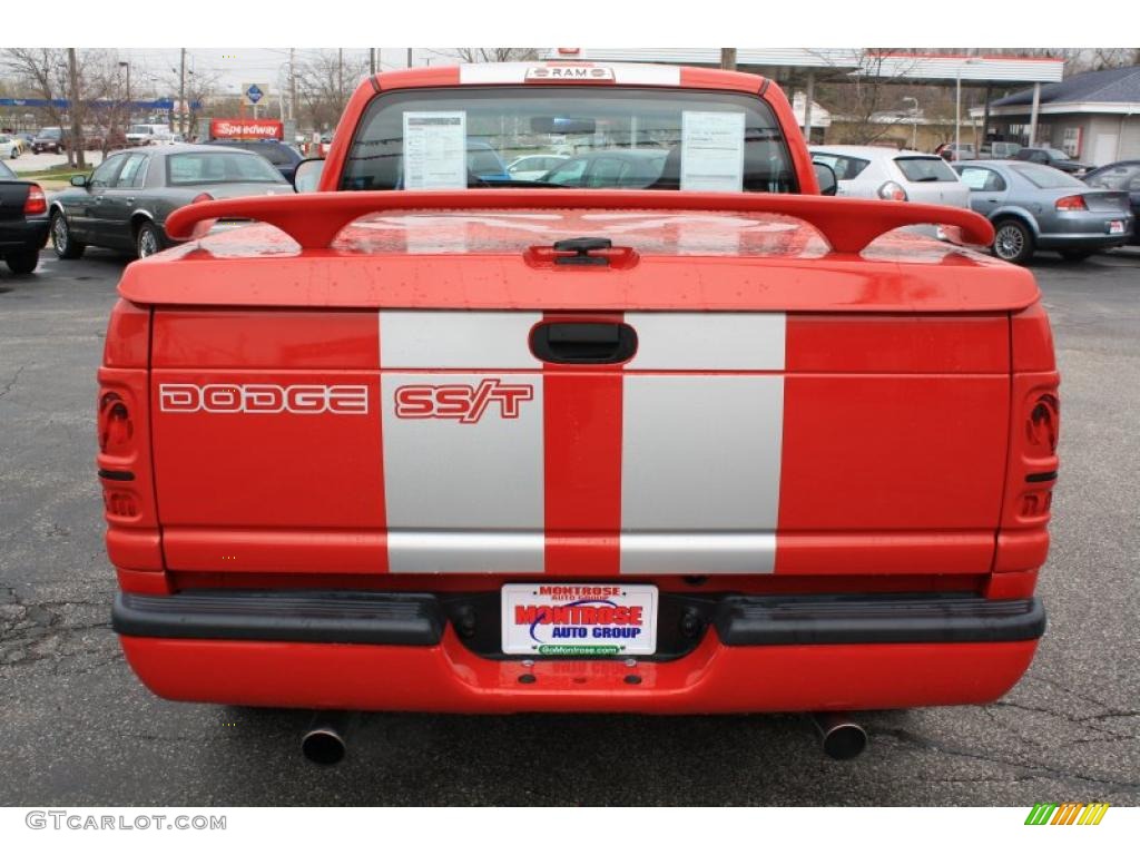 1998 Ram 1500 SS/T Regular Cab - Flame Red / Gray photo #5