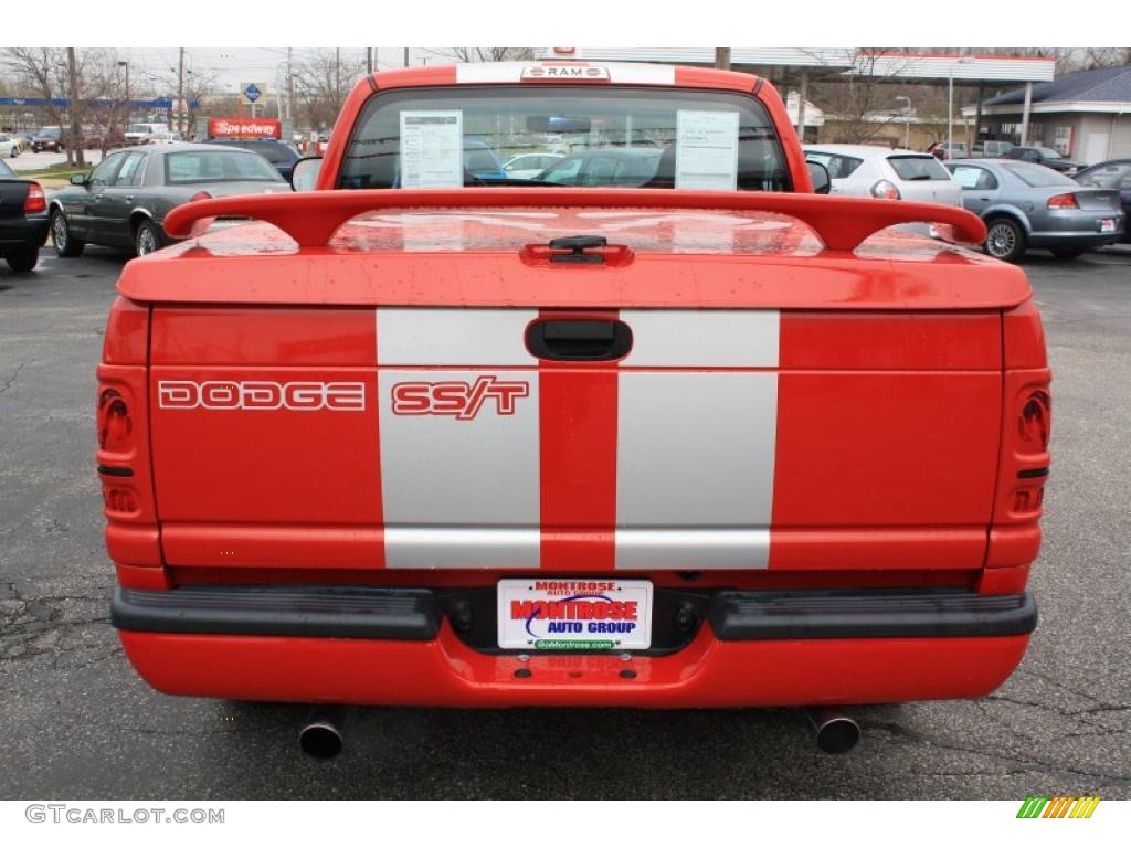 1998 Ram 1500 SS/T Regular Cab - Flame Red / Gray photo #5