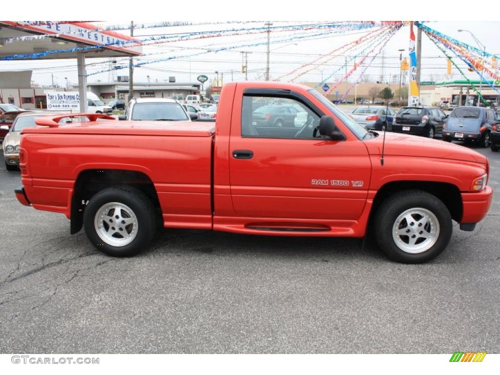 1998 Ram 1500 SS/T Regular Cab - Flame Red / Gray photo #7