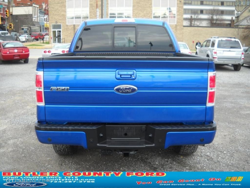 2010 F150 FX4 SuperCrew 4x4 - Blue Flame Metallic / Black photo #3