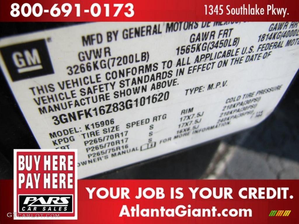 2003 Suburban 1500 Z71 4x4 - Black / Gray/Dark Charcoal photo #17