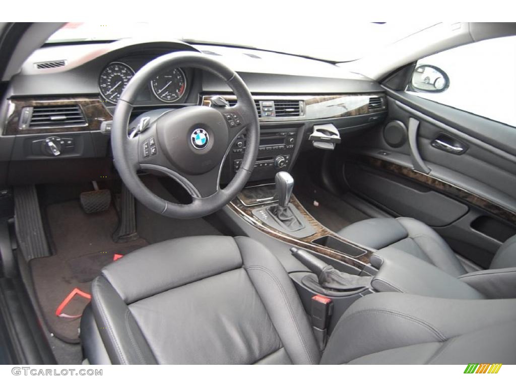 Black Interior 2009 BMW 3 Series 328i Coupe Photo #48211813