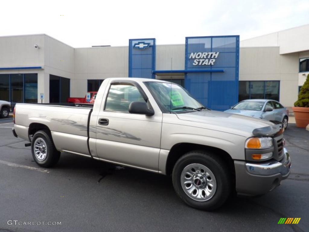 2007 Sierra 1500 Classic SL Regular Cab - Silver Birch Metallic / Dark Titanium photo #1