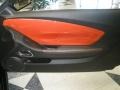 Black/Inferno Orange 2010 Chevrolet Camaro SS Coupe Door Panel