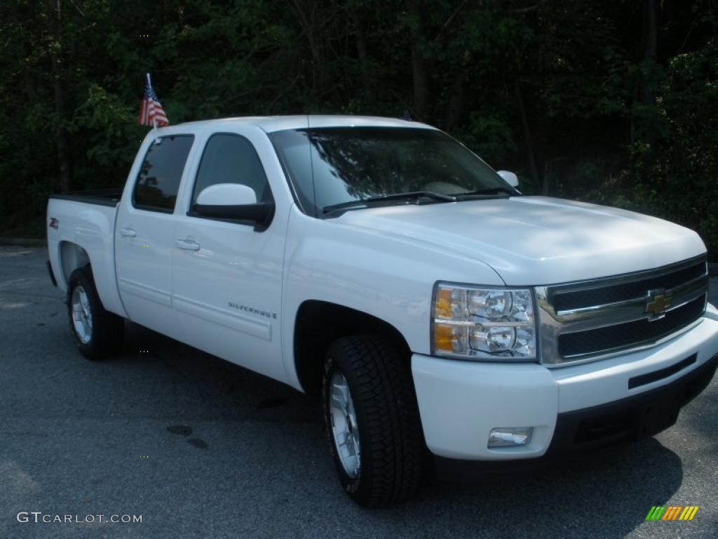 2009 Silverado 1500 LTZ Crew Cab 4x4 - Summit White / Light Cashmere photo #1