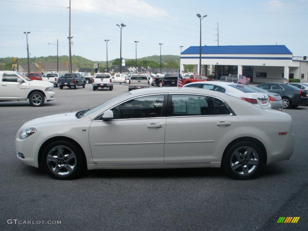 2008 Malibu LT Sedan - White / Titanium Gray photo #6