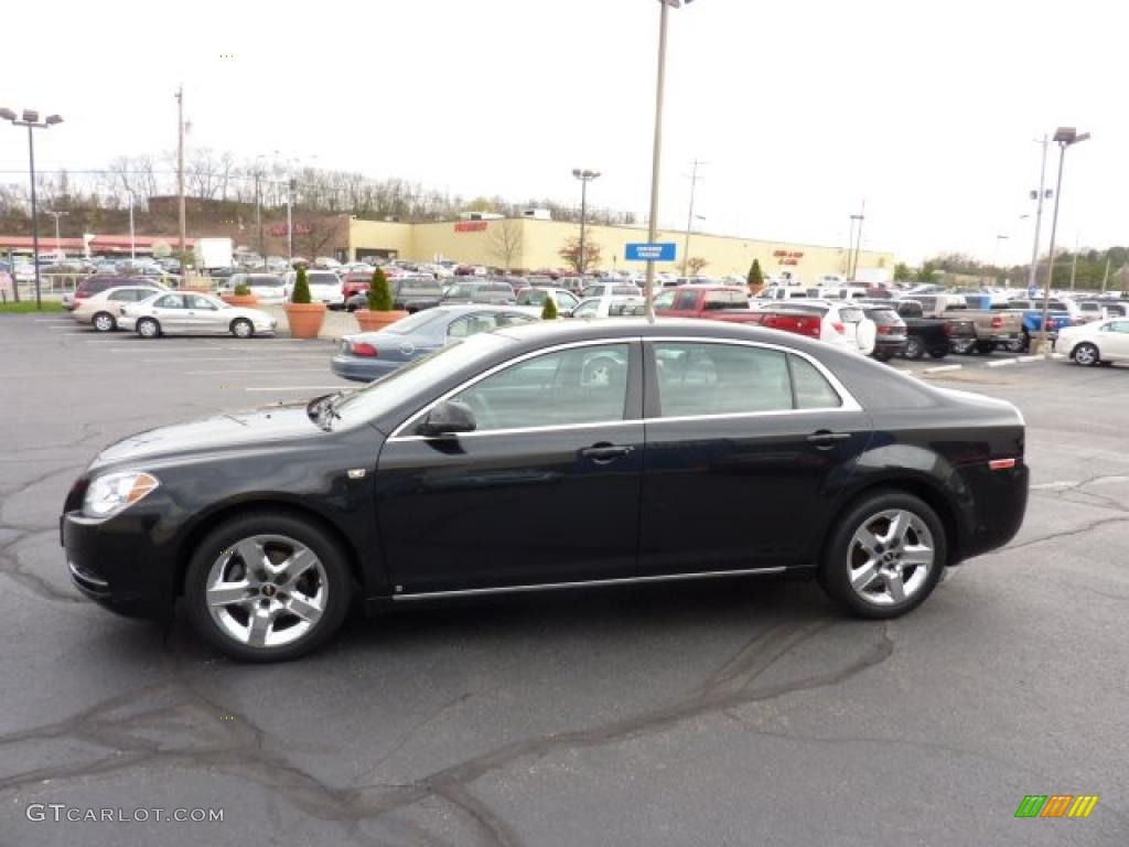 2008 Malibu LT Sedan - Black Granite Metallic / Ebony photo #3