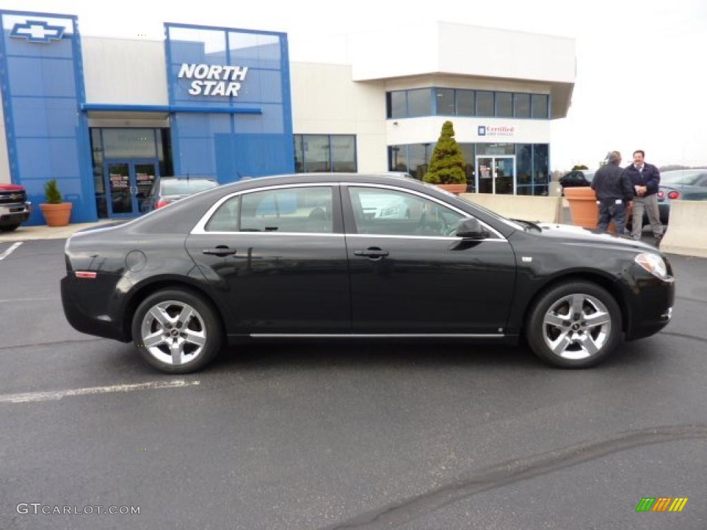 2008 Malibu LT Sedan - Black Granite Metallic / Ebony photo #11
