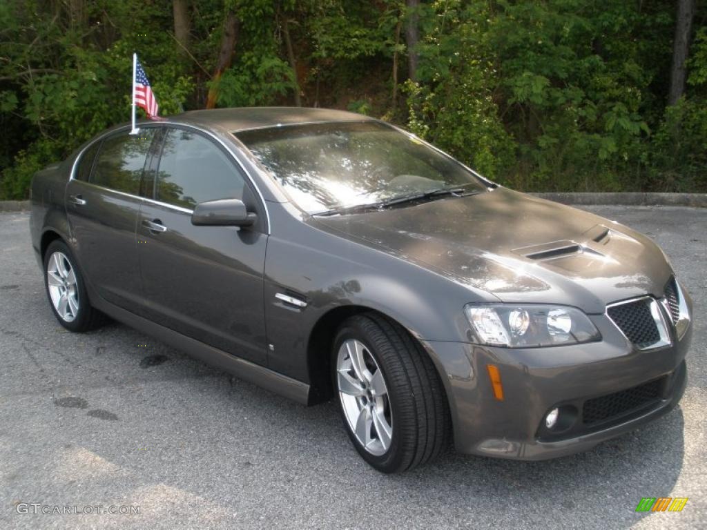 2009 G8 GT - Magnetic Gray Metallic / Onyx/Red photo #1