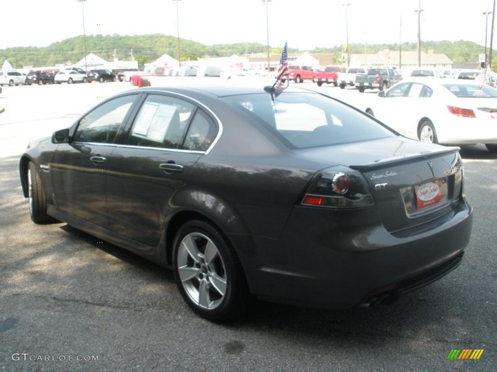 2009 G8 GT - Magnetic Gray Metallic / Onyx/Red photo #5