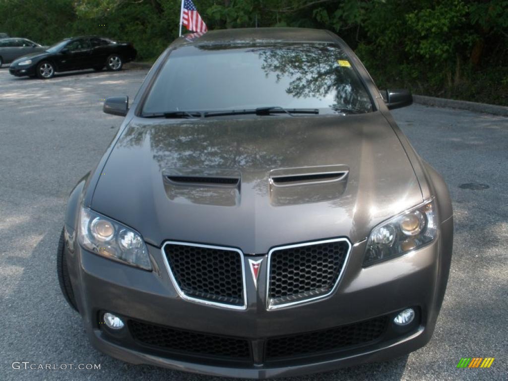 2009 G8 GT - Magnetic Gray Metallic / Onyx/Red photo #8