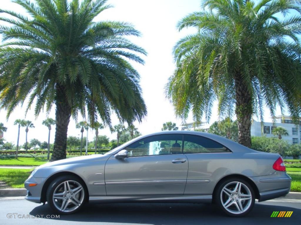 Palladium Silver Metallic 2009 Mercedes-Benz CLK 350 Grand Edition Coupe Exterior Photo #48215428