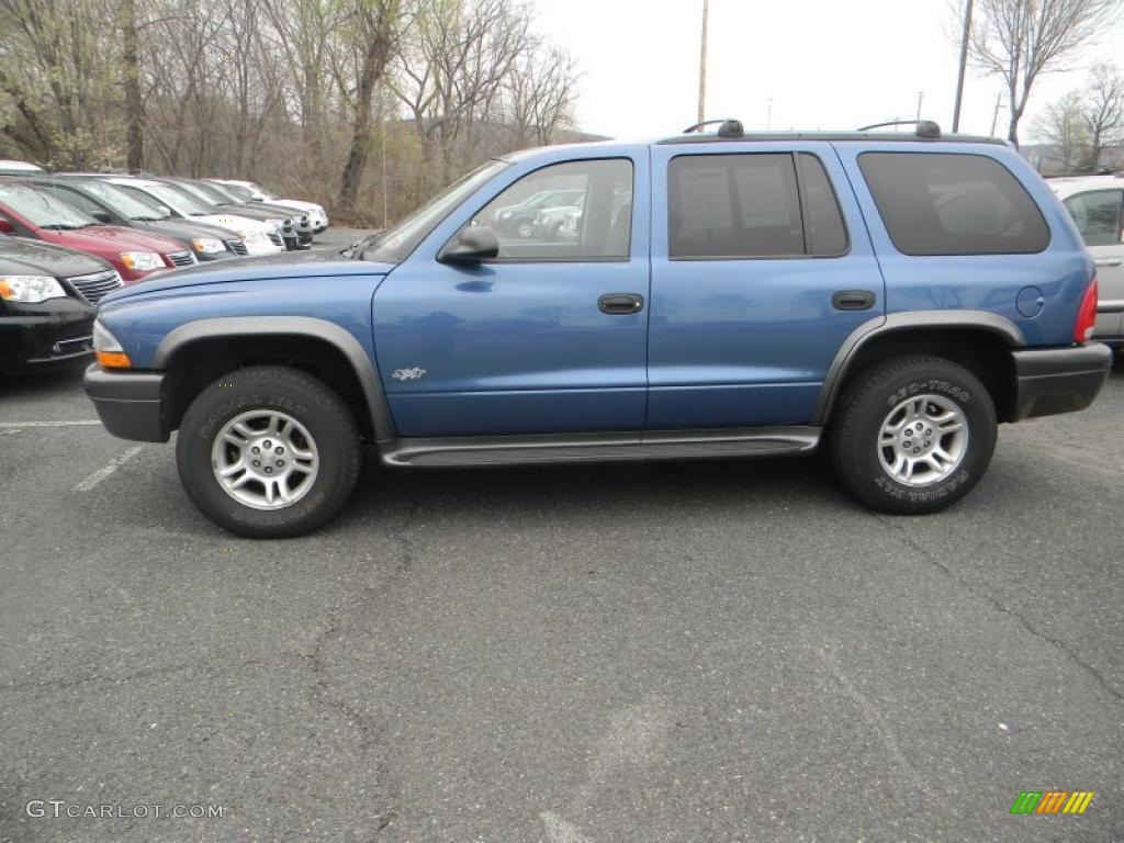 Atlantic Blue Pearl 2002 Dodge Durango SXT 4x4 Exterior Photo #48216055