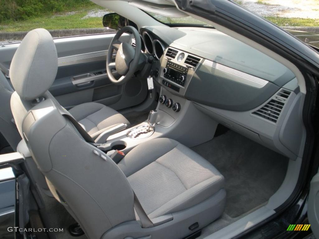 Dark Slate Gray/Light Slate Gray Interior 2008 Chrysler Sebring Touring Convertible Photo #48216523